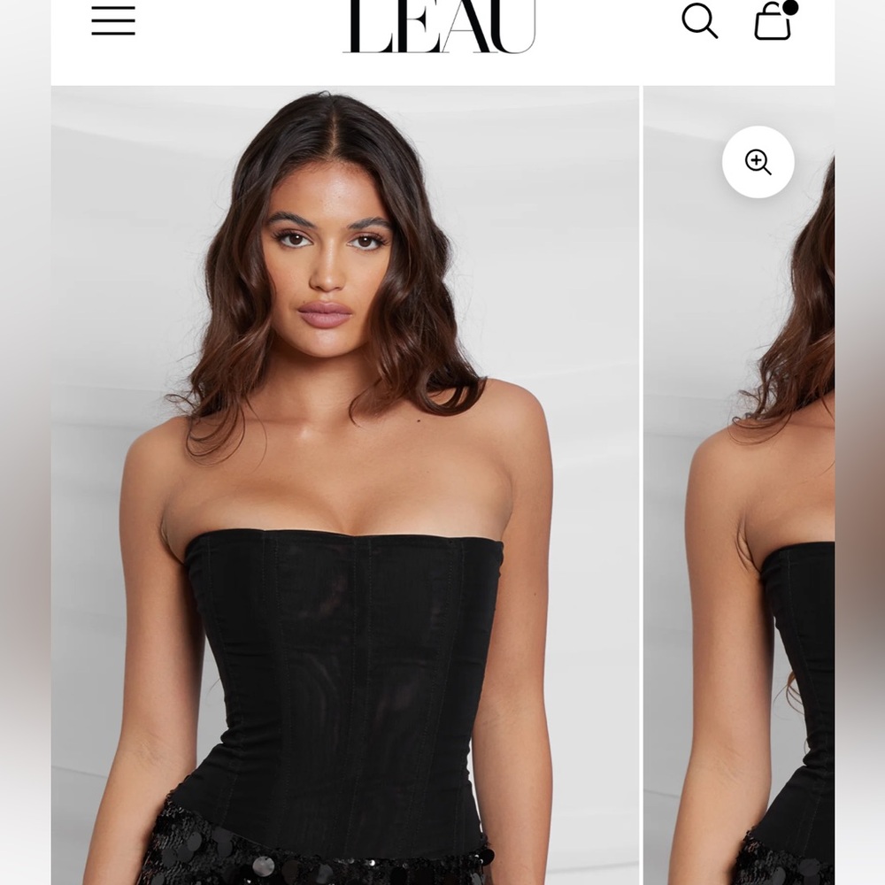 LEAU Muse mesh corset Small brand new